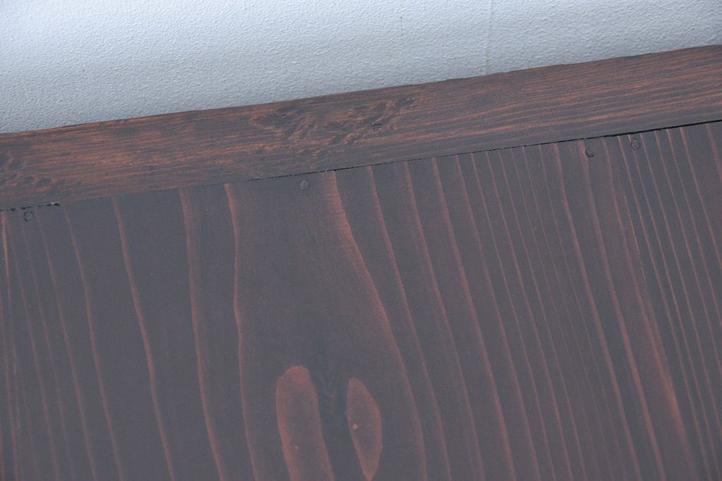 アンティーク家具　六尺　アンティーク　前面欅材の引き出し付き収納箪笥サイドボード(水屋箪笥、下駄箱、食器棚、収納棚)