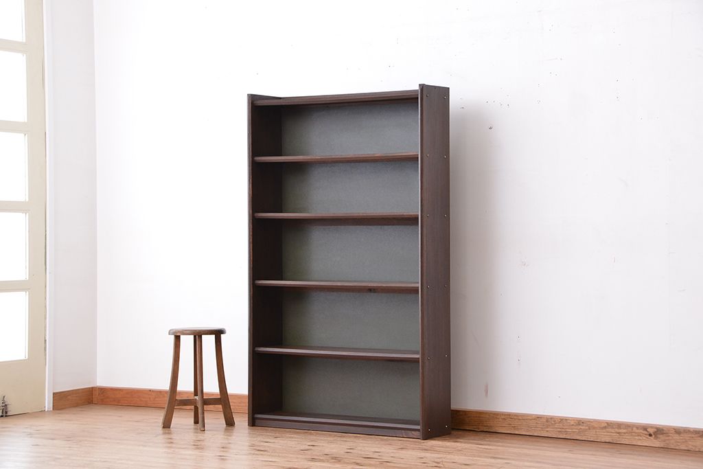 レトロ家具　★昭和レトロ　シンプルな本棚(飾り棚/ブックシェルフ)