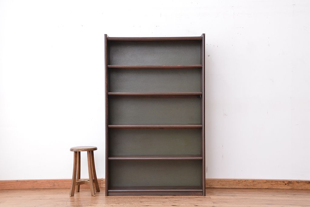 レトロ家具　★昭和レトロ　シンプルな本棚(飾り棚/ブックシェルフ)