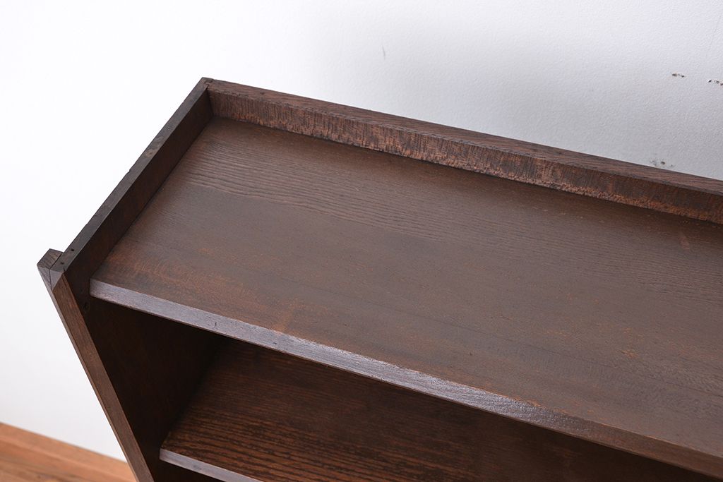 レトロ家具　★昭和レトロ　シンプルな本棚(飾り棚/ブックシェルフ)