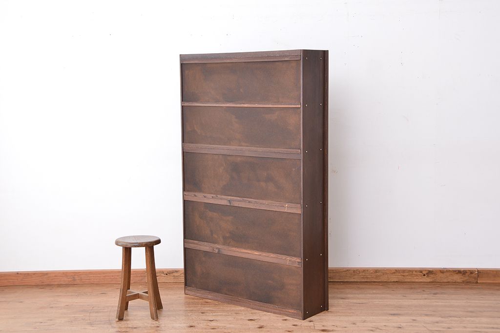 レトロ家具　★昭和レトロ　シンプルな本棚(飾り棚/ブックシェルフ)