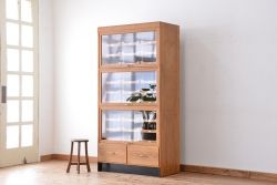 アンティーク家具　1960年頃 イギリス製 大きなシャツケース(ガラスケース/ショーケース)