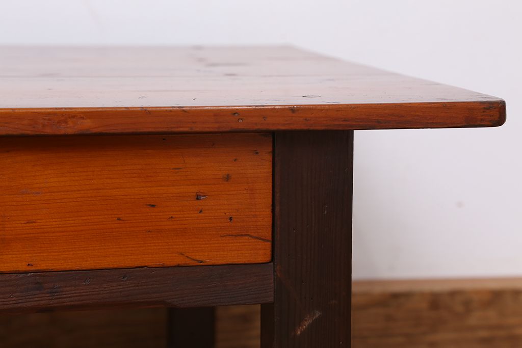 レトロ家具　昭和レトロ　古い木の小さな文机(座机)