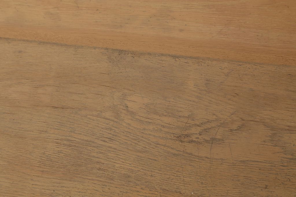 レトロ家具　昭和レトロ　明るい色あいの片袖机(テーブル/作業台)