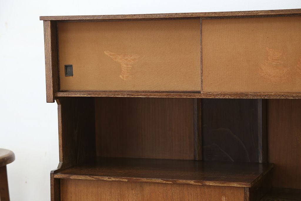 レトロ家具　昭和レトロ　1960年代　レトロなアンティーク茶箪笥(茶棚)