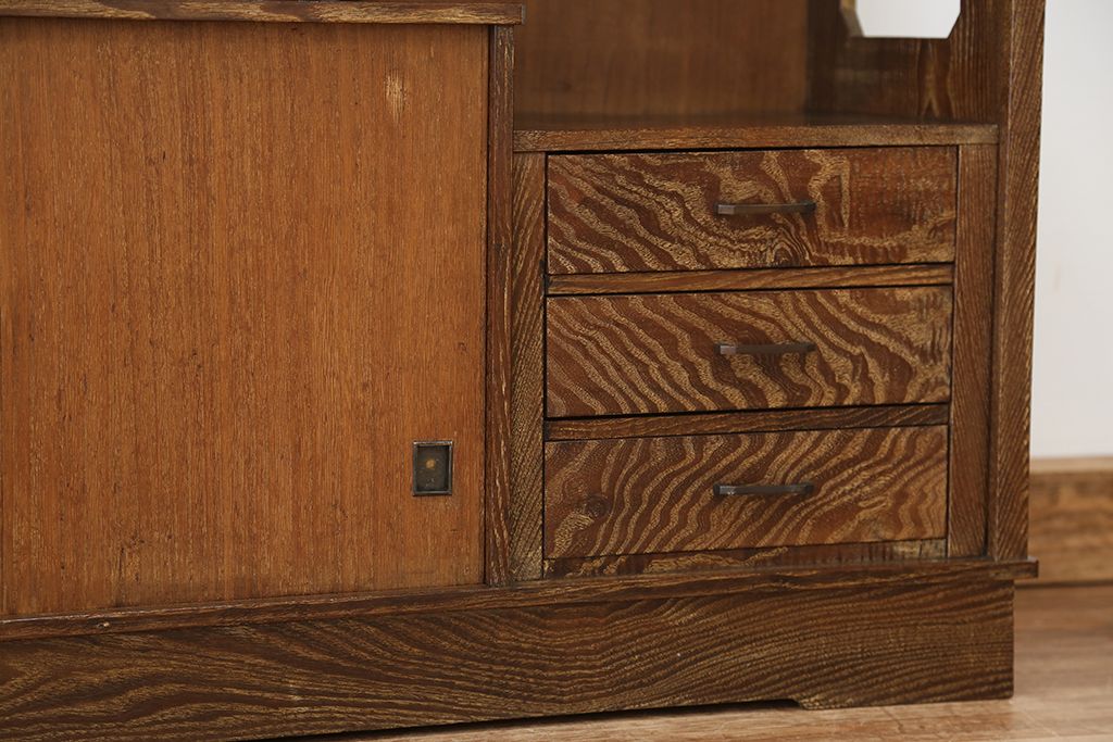 レトロ家具　昭和レトロ　1960年代　レトロなアンティーク茶箪笥(茶棚)