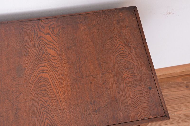 アンティーク家具　アンティーク　総欅材!希少!特注品!　シャッター扉付き戸棚(収納棚、蛇腹)