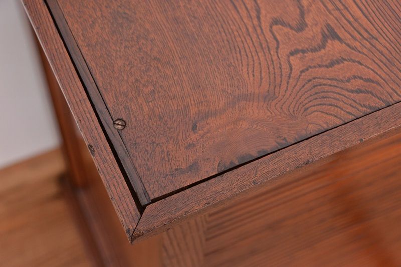 アンティーク家具　アンティーク　総欅材!希少!特注品!　シャッター扉付き戸棚(収納棚、蛇腹)