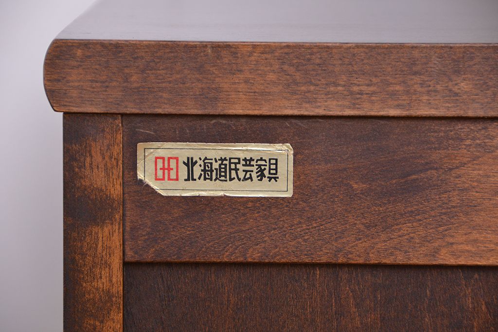 中古　北海道民芸家具　鏡台(ドレッサー)