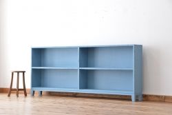 レトロ家具　アンティークペイント　レトロな飾り棚・陳列棚