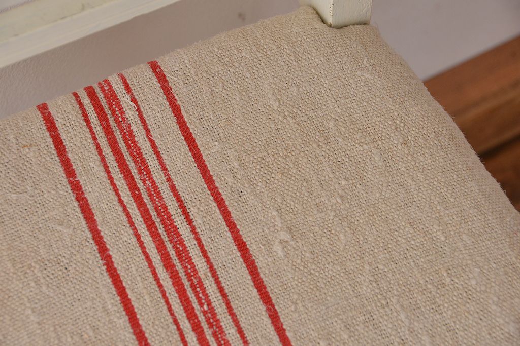 レトロ家具　昭和レトロ　日本製　かわいいペイントグレインサックチェア1脚(イス・椅子)