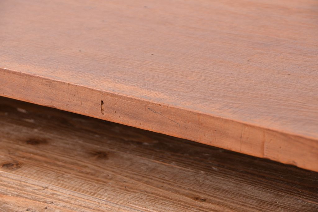 アンティーク家具　古民具・骨董　古い木の一枚板・裁ち板(作業台/机)