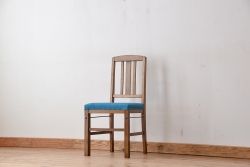 レトロ家具　アンティーク　古いナラ材のレトロチェア(椅子)