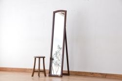 アンティーク雑貨　中古 マルニ製 スタンドミラー(姿見、ウォールミラー、壁掛け鏡)