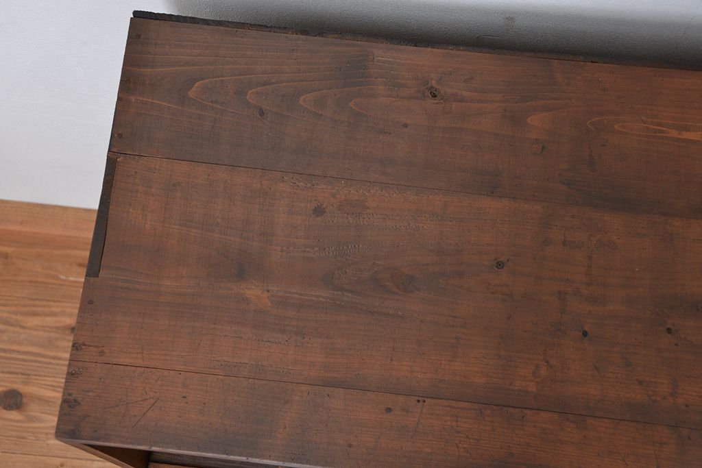 レトロ家具　昭和レトロ　古い木の下駄箱(収納棚)