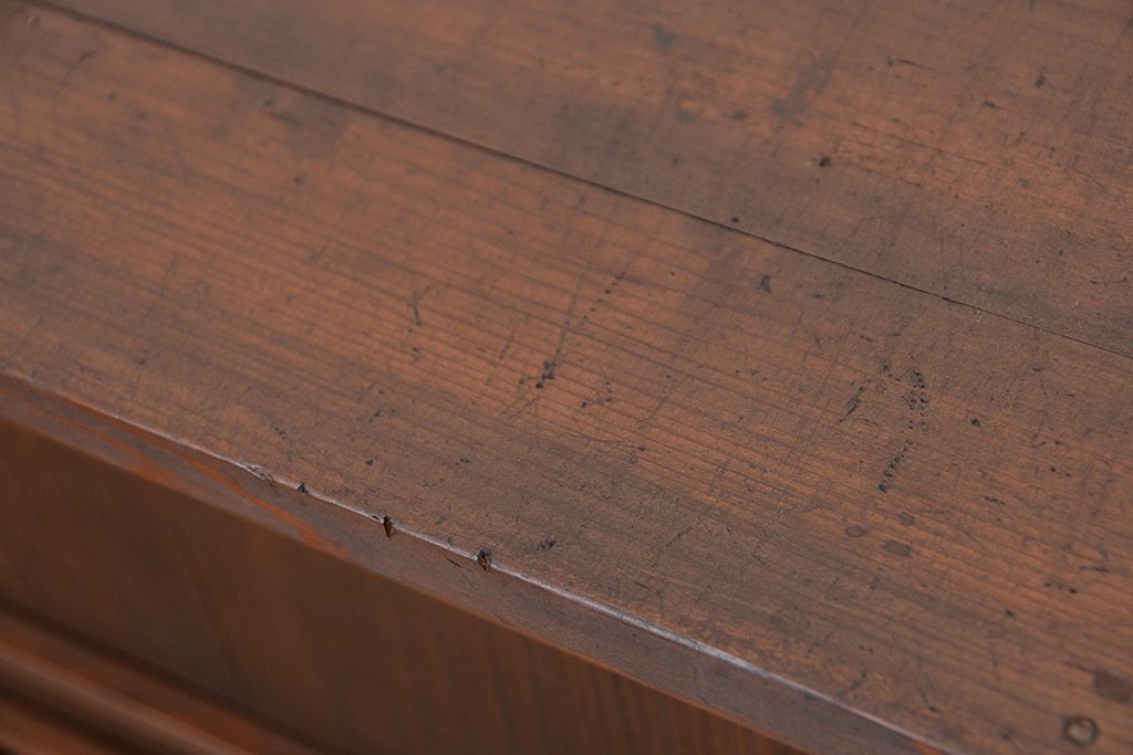 レトロ家具　昭和レトロ　古い木の下駄箱(収納棚)