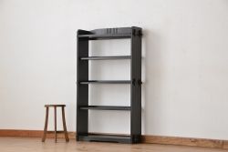 レトロ家具　★昭和レトロ　シックな楔本棚(ブックシェルフ、飾り棚)