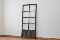 古い木のシンプルなガラス引き戸1枚(2)(ガラス戸)