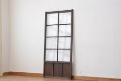 古い木のシンプルなガラス引き戸1枚(3)(ガラス戸)
