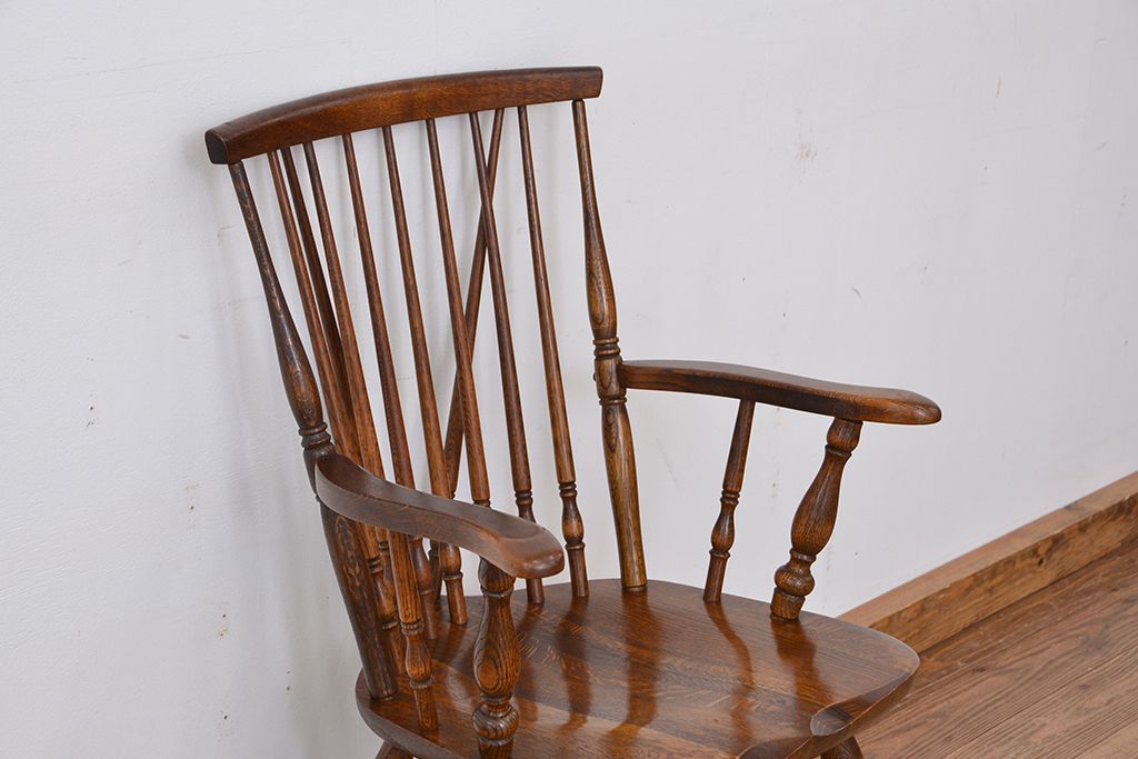 中古　飛騨産業ナラ材　ダイニングチェア1脚(椅子、イス)