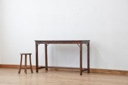 アンティーク家具　★アンティーク　古い木のシンプルな作業台(テーブル、机)