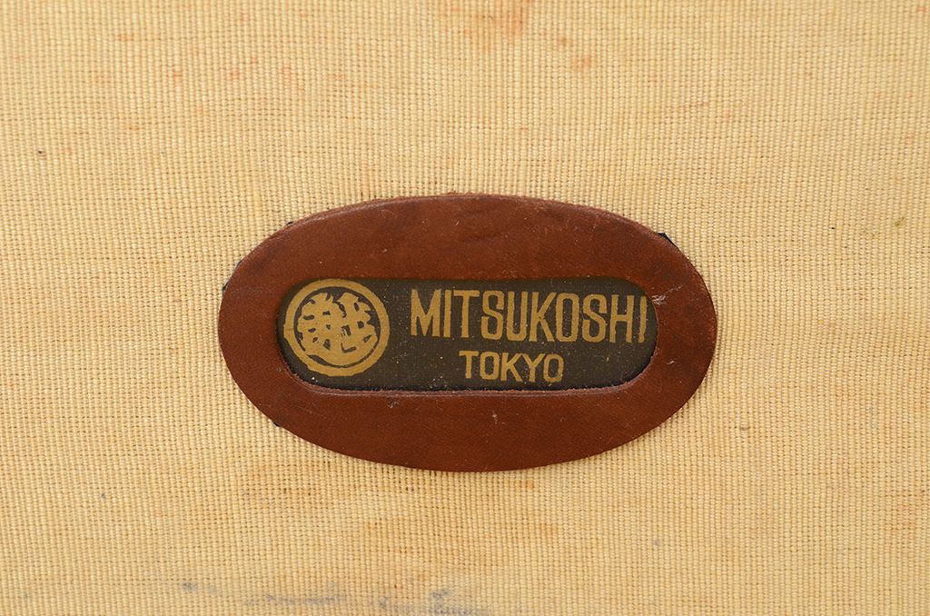 アンティーク雑貨　アンティーク　古い革製トランク(鞄・カバン・レザー)