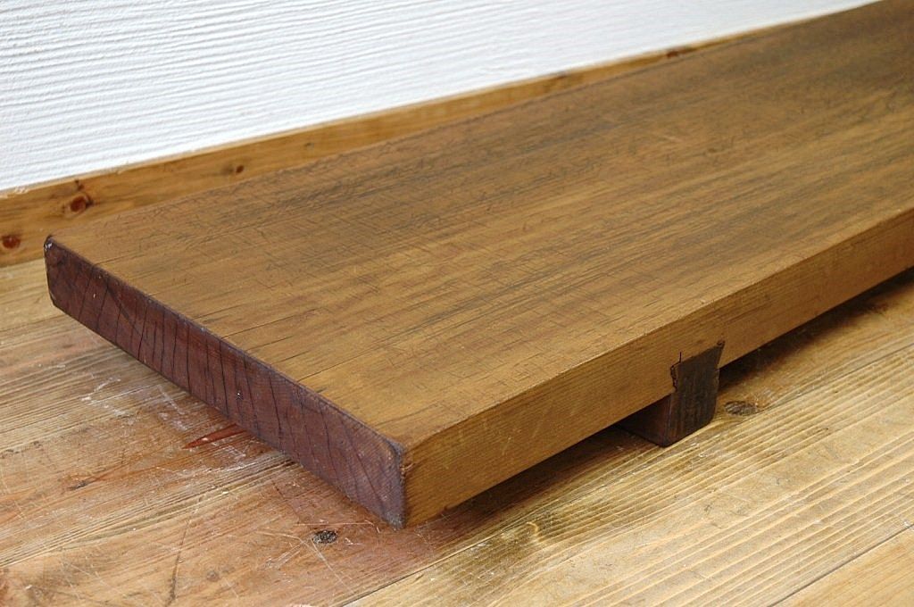 アンティーク家具　古い木の重厚な一枚板裁ち板