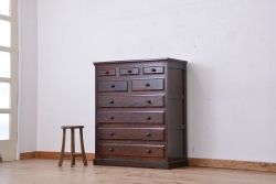 中古　北海道民芸家具　整理箪笥(チェスト、タンス)定価約24万円