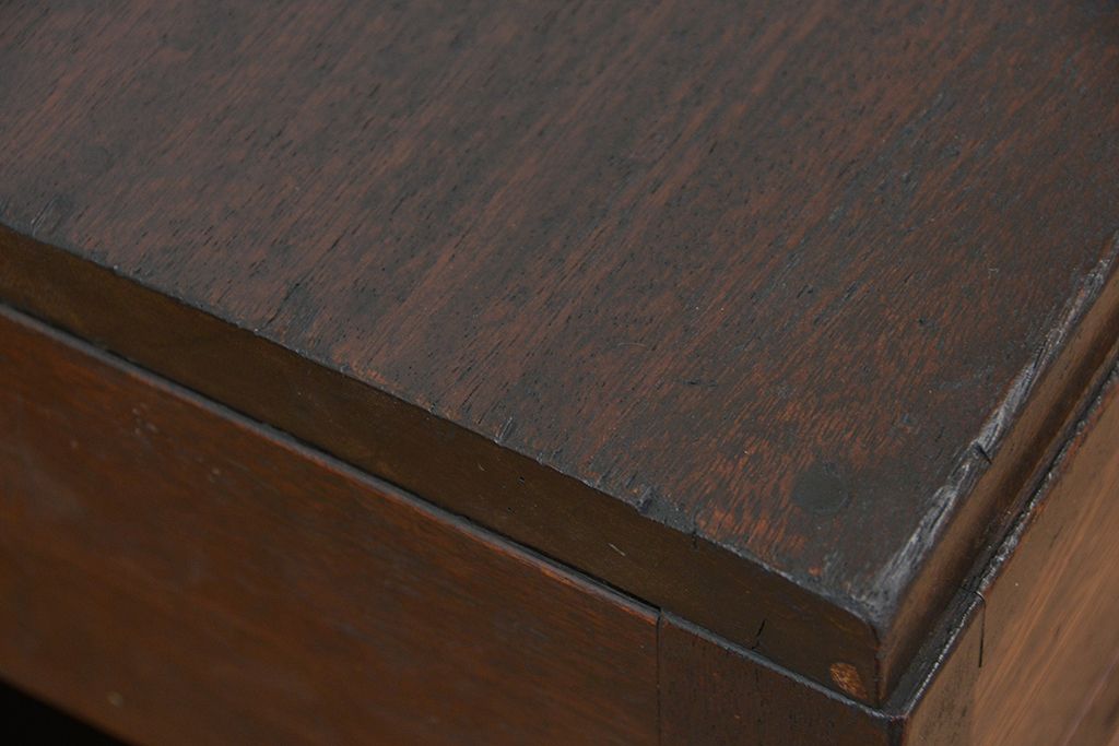 アンティーク家具　アンティーク　古い時計店のカウンターテーブル型平机(作業台)