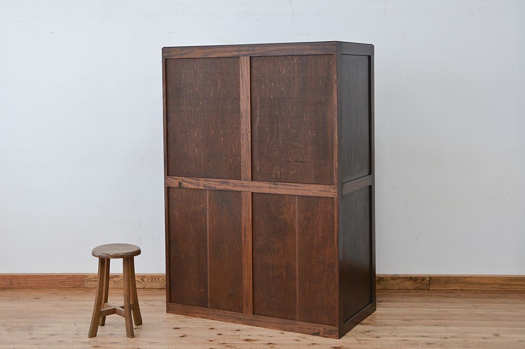 ビンテージ　中古 軽井沢彫りワードローブ(洋服箪笥、洋服タンス)