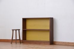 レトロ家具　昭和レトロ　シンプルなペイント薄型飾り棚(1)(本棚)