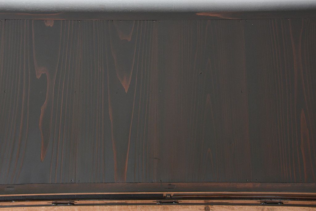 アンティーク家具　アンティーク　味わい深い水屋箪笥ローボード(2)(テレビボード、食器棚、テレビ台、キャビネット、収納棚)