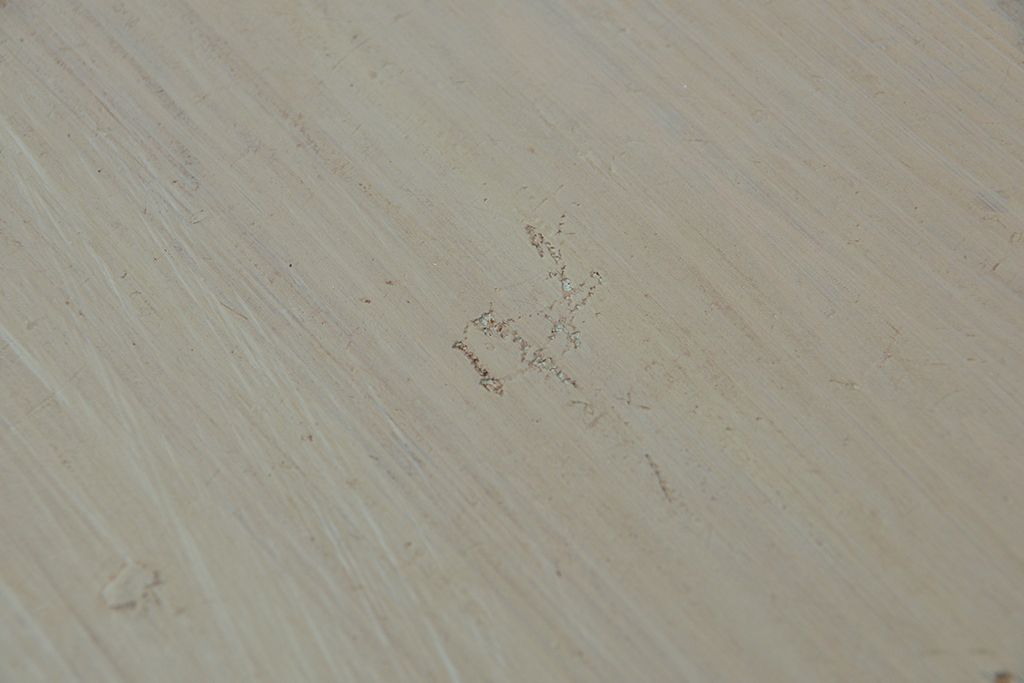 アンティーク家具　アンティークペイント　ネームプレート付き12杯引き出し(ドロワー)