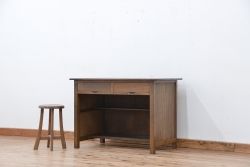 レトロ家具　★昭和レトロ　カウンター式の平机(カウンターテーブル)