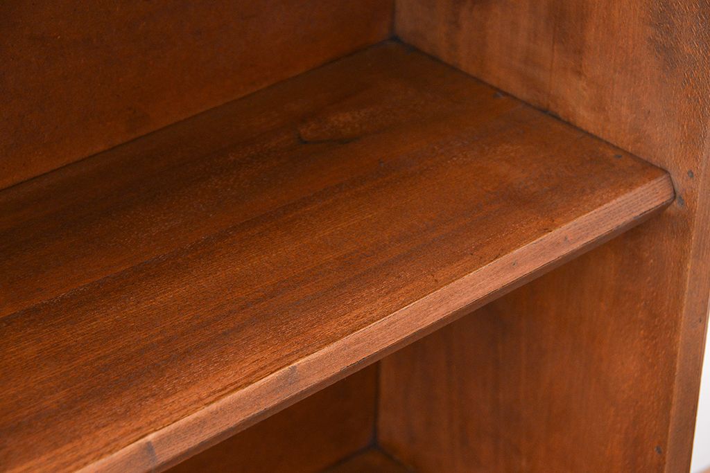 レトロ家具　昭和レトロ　シンプルな本棚(飾り棚)