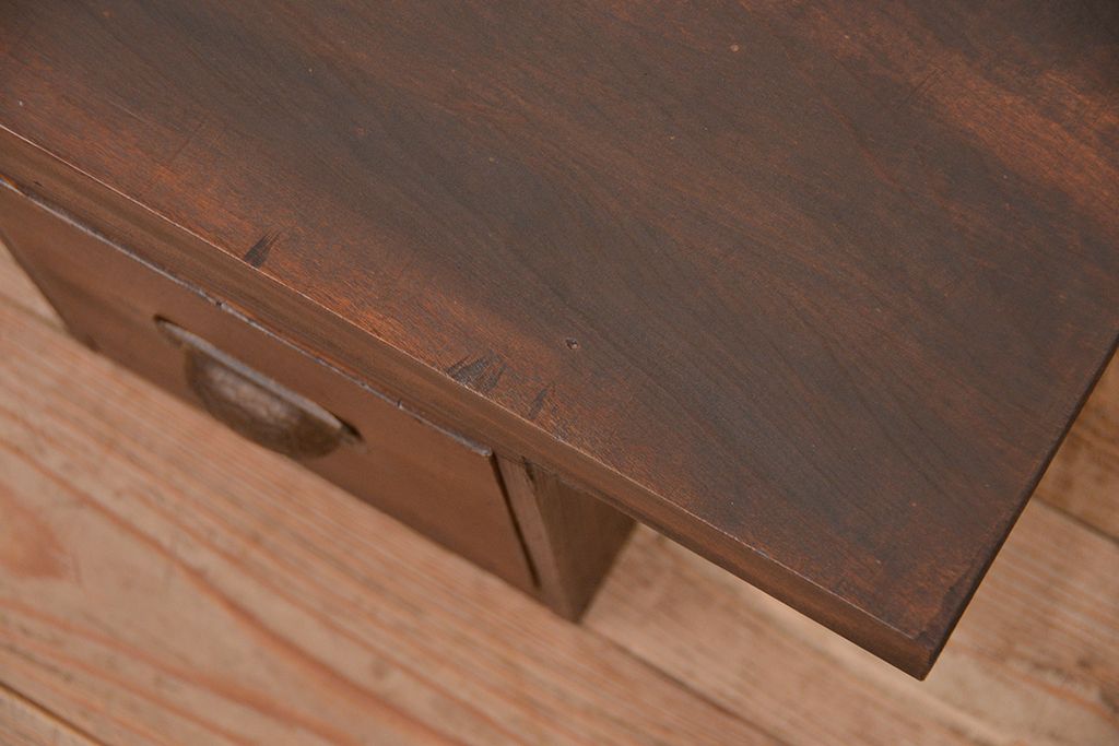 アンティーク家具　アンティーク　引き出し付きの組み立て式裁ち板(作業台、テーブル、ローボード)