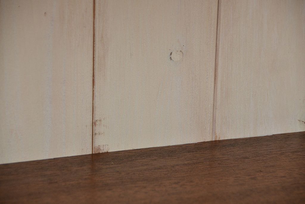 アンティーク家具　アンティーク　古い木の脚付きカウンターテーブル(作業台・机・飾り棚)