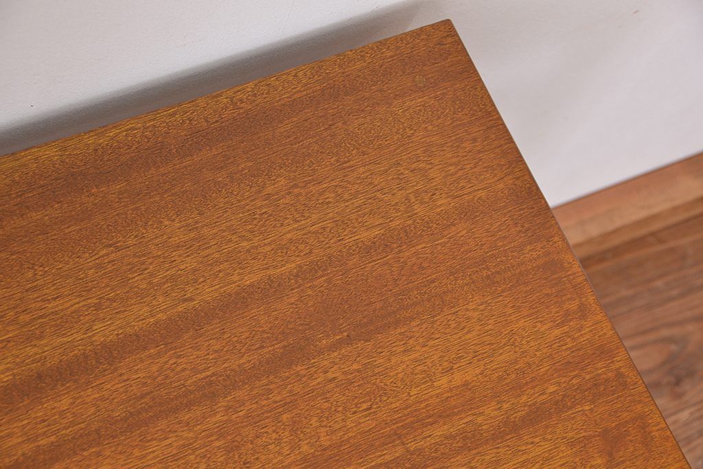レトロ家具　★昭和レトロ　シンプルな横長作業台(テーブル、机)