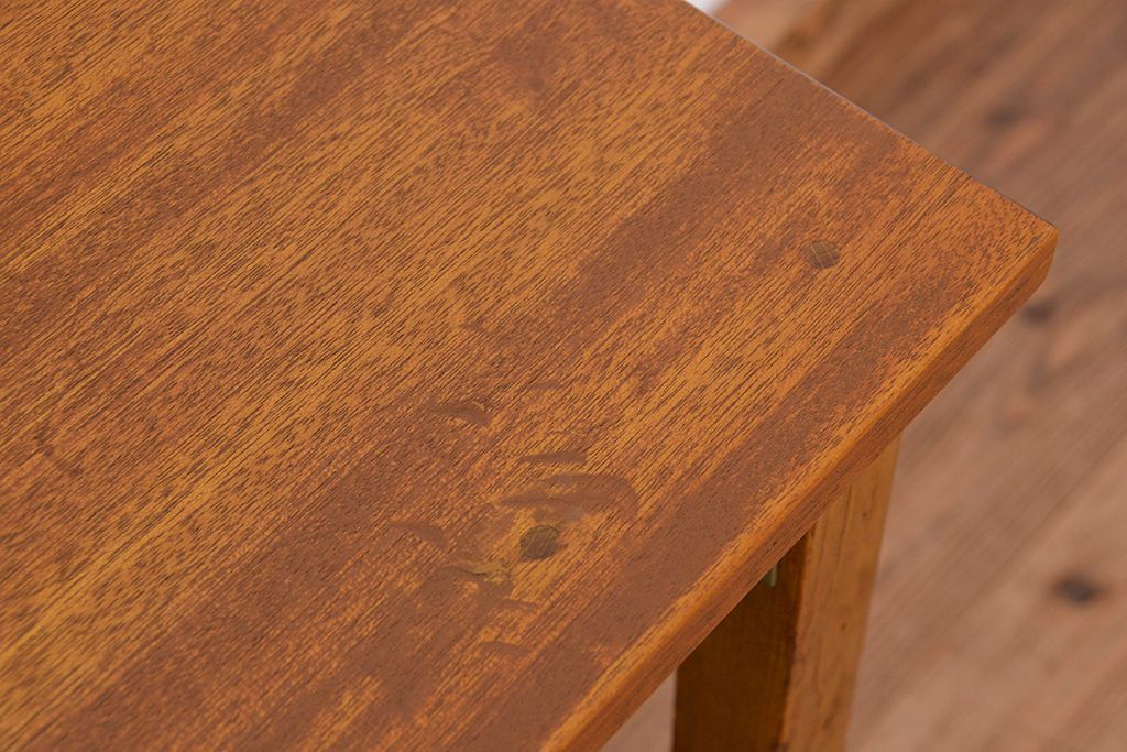 レトロ家具　★昭和レトロ　シンプルな横長作業台(テーブル、机)