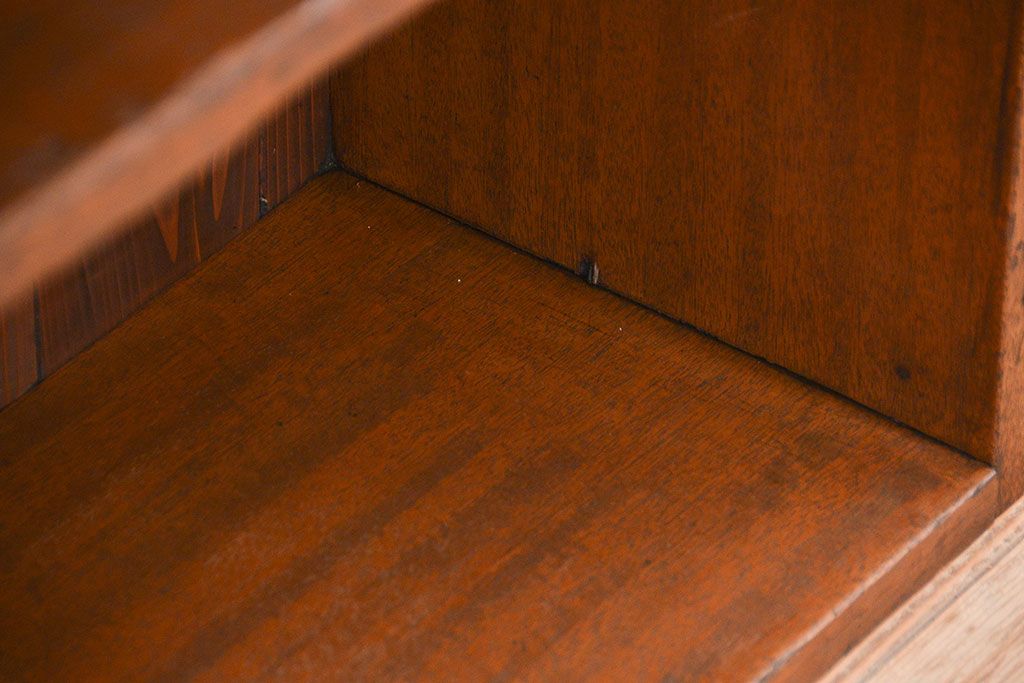 アンティーク家具　アンティーク　古い木のカウンターテーブル(1)(作業台、机、飾り棚)