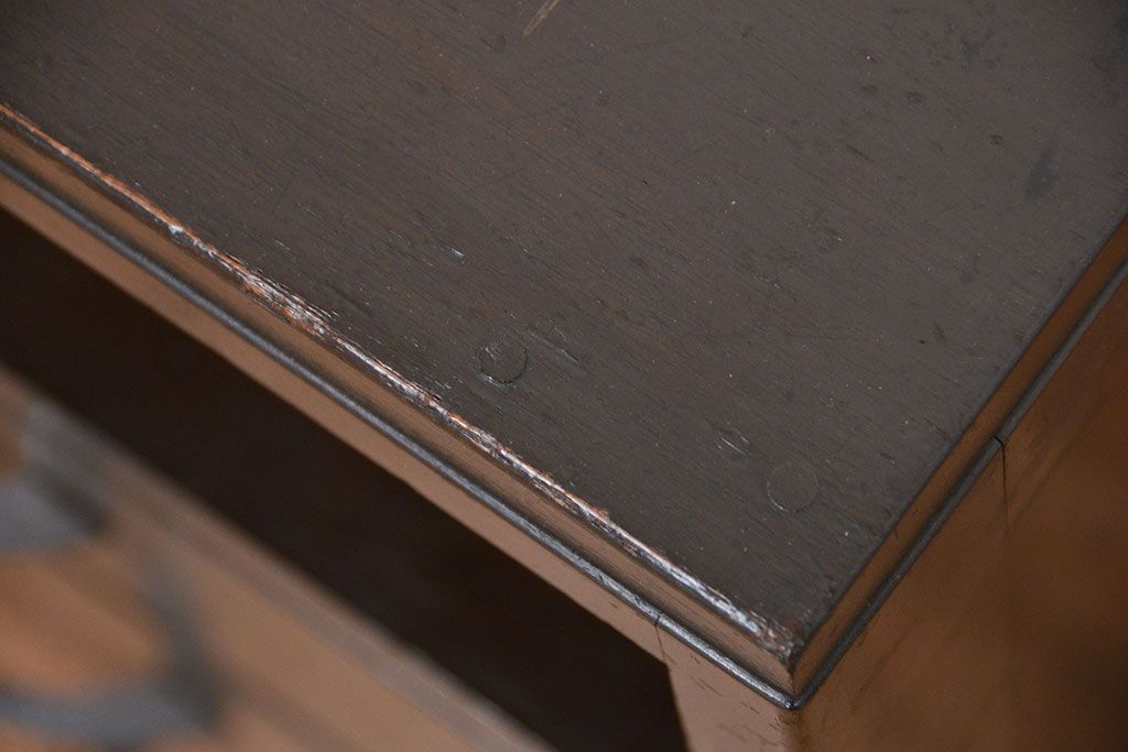 レトロ家具　昭和レトロ　小振りな棚付き引き出し