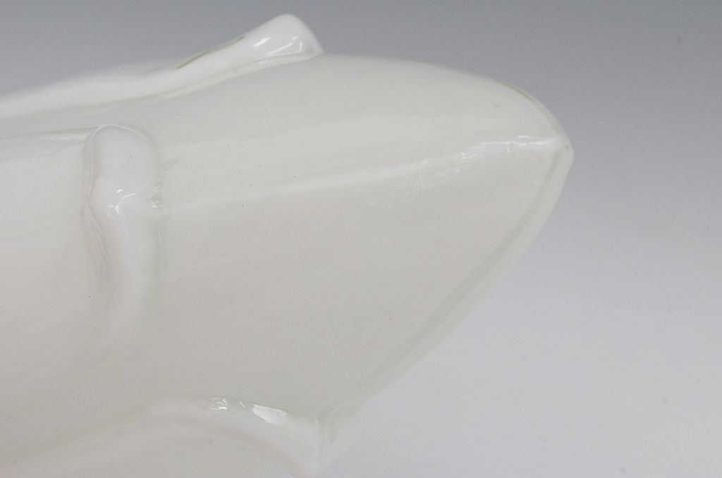 アンティーク　古い乳白ガラス吊り下げ照明(電笠シェード)