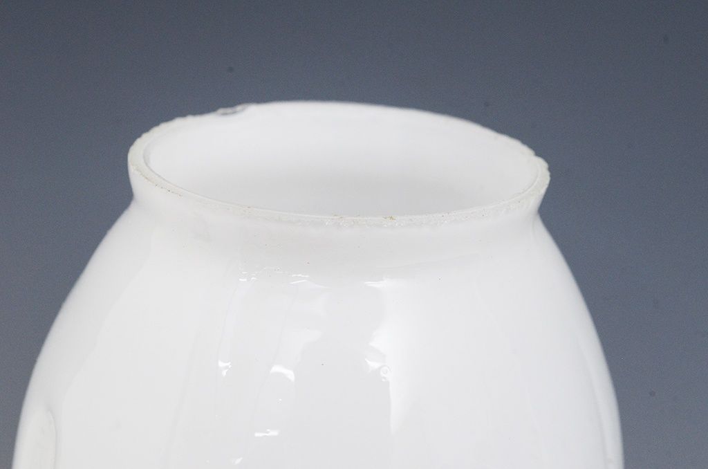 アンティーク　古い乳白ガラス吊り下げ照明(2)(電笠シェード)