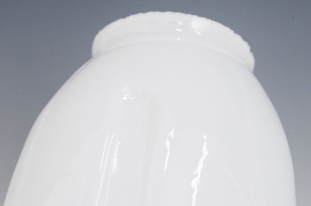 アンティーク　古い乳白ガラス吊り下げ照明(2)(電笠シェード)