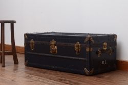 アンティーク雑貨　アンティーク　古い船トランク(収納箱)