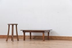 アンティーク家具　アンティーク　角型テーブル(脚固定)(ちゃぶ台、座卓)
