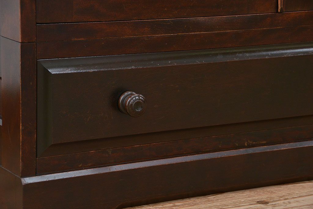 中古　キズ有　北海道民芸家具ワードローブ(洋服箪笥)