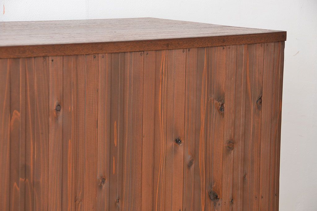 アンティーク家具　アンティーク 古い木のカウンターテーブル(3)(作業台、机、飾り棚)