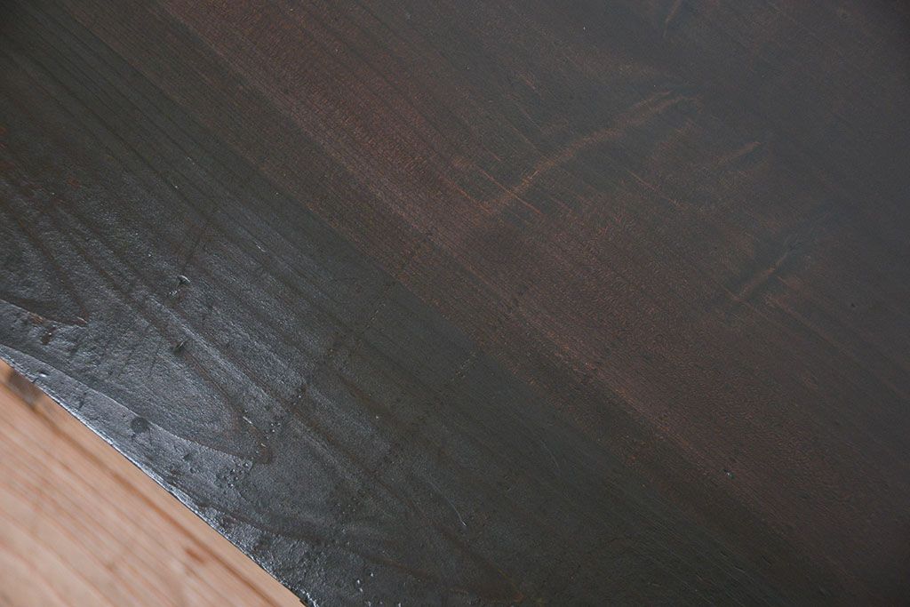 レトロ家具　昭和レトロ 使い込まれた片袖机(テーブル)