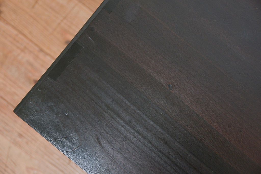 レトロ家具　昭和レトロ 使い込まれた片袖机(テーブル)